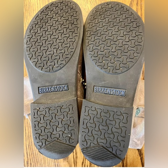 Birkenstock Womens Size 6 EU 37 Ankle Bootie Boots Sarnia Taupe Leather Side Zip - Picture 7 of 8